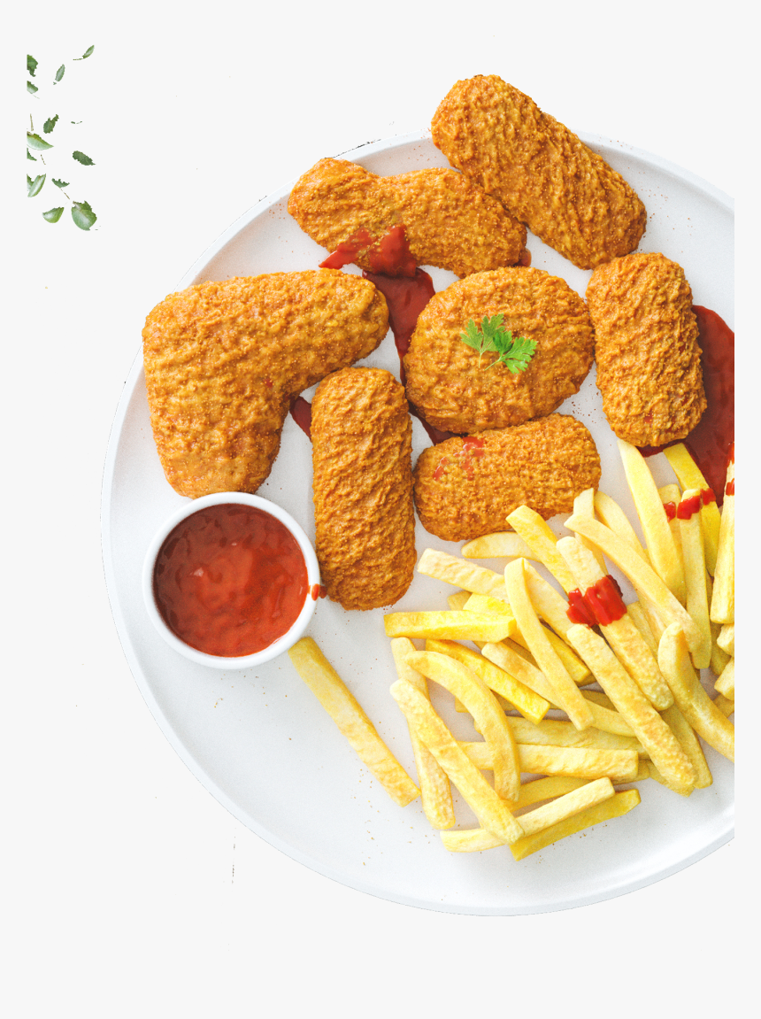 Clip Art Nugget Hamburger Fried Ketchup - French Fries And Nuggets, HD Png Download