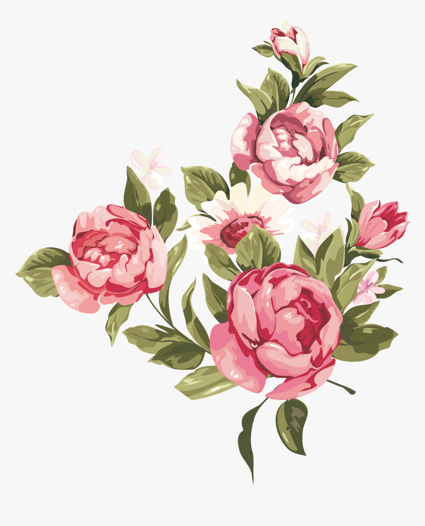 Wedding Invitation Greeting & Note Cards Friendship - Border Pink Flower Clipart, HD Png Download