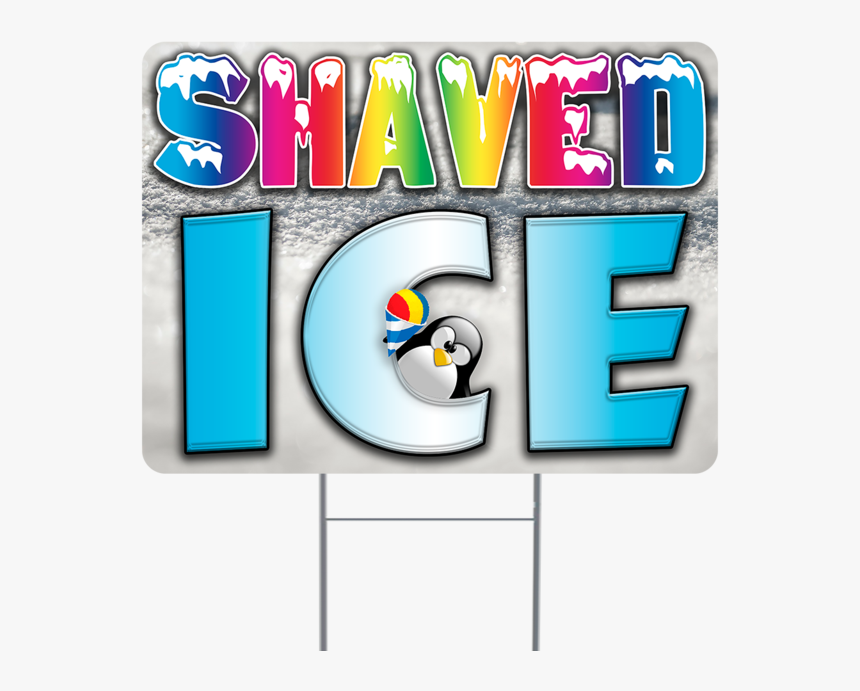 Shaved Ice Inch Sign With Display Options - Graphic Design, HD Png Download