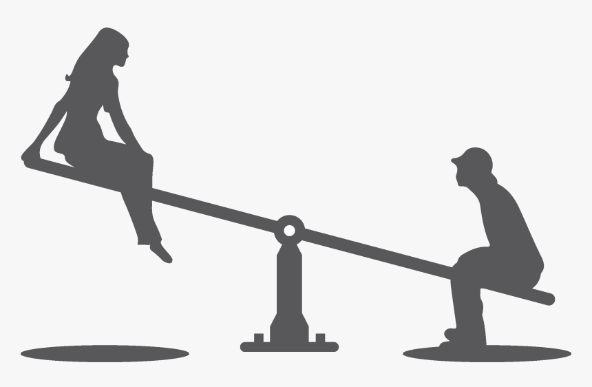 Transparent Grenade Silhouette Png - Man Sitting On Seesaw Silhouette, Png Download