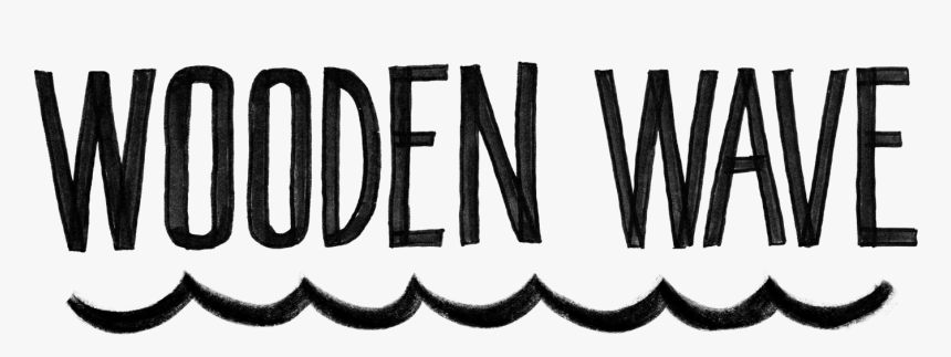 Wooden Wave - Black-and-white, HD Png Download