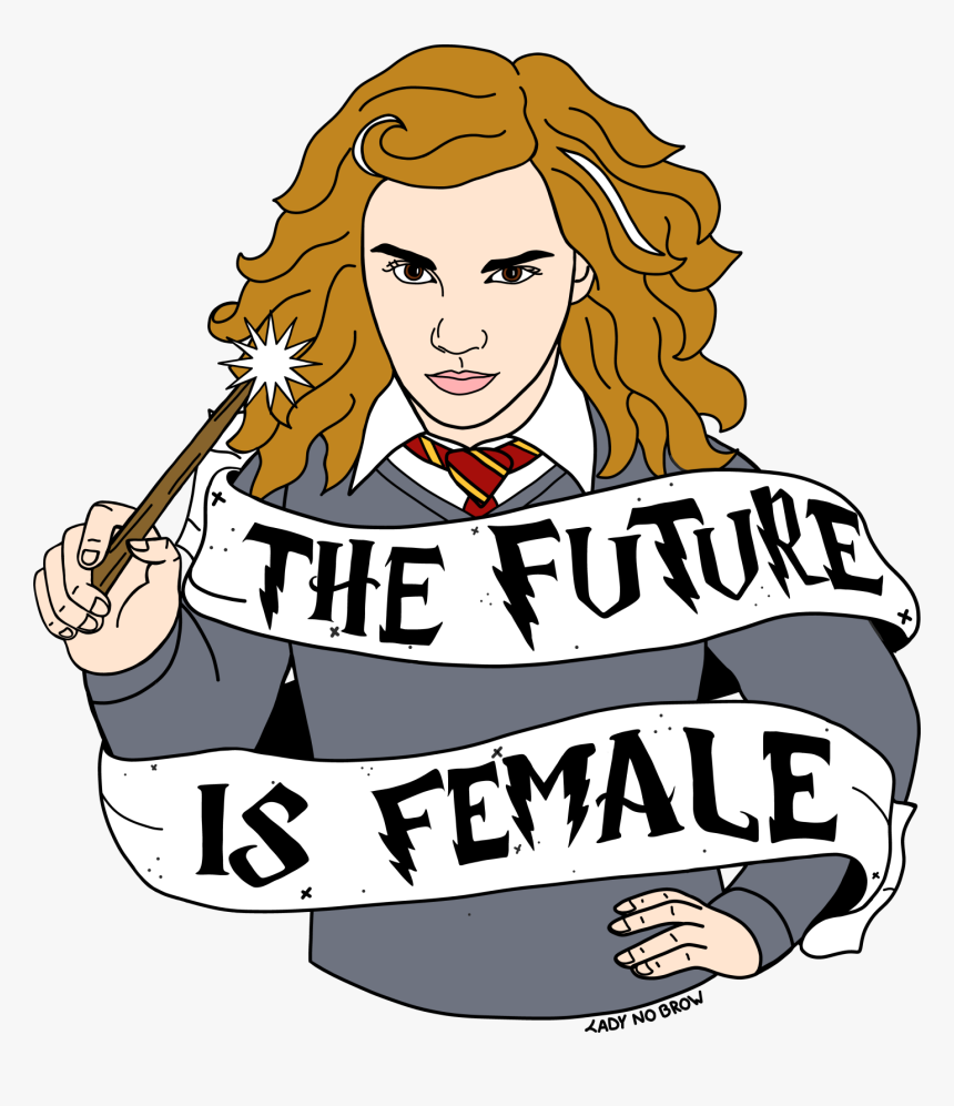 Ladynobrow Hermione Granger The Future Is Female Accessories - Hermione Vector, HD Png Download
