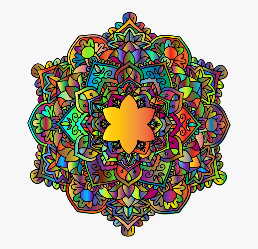 Mandala, Floral, Flower, Abstract, Chromatic, Colorful - Colorful Mandala Designs, HD Png Download