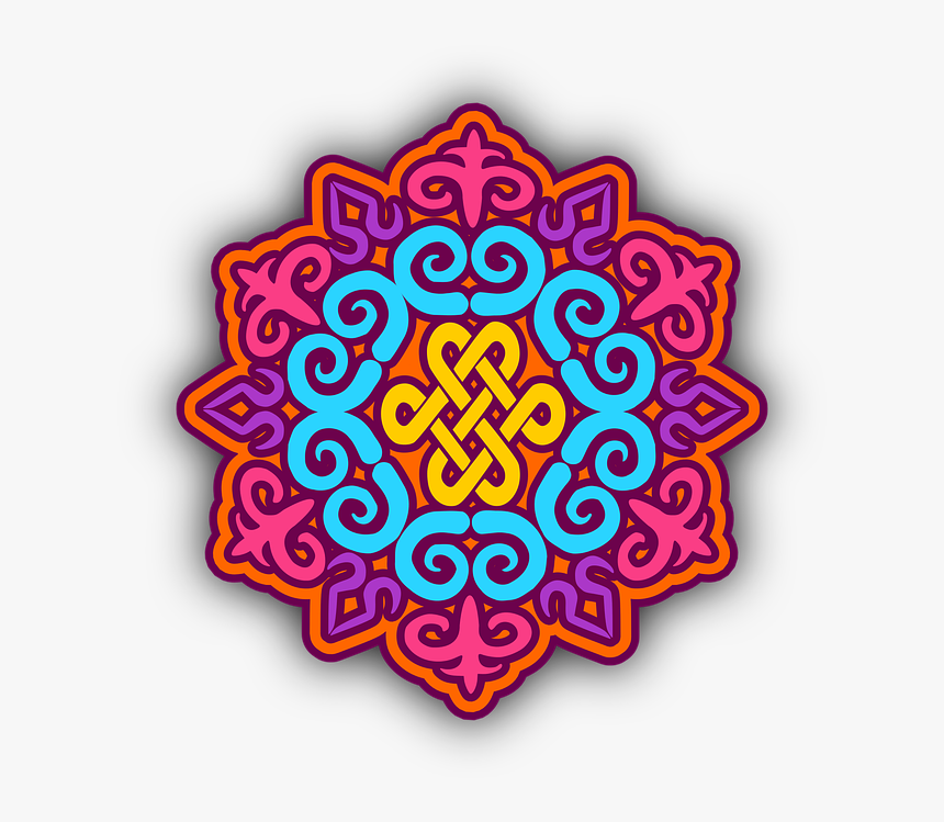 Transparent Colorful Mandala Png - Colorful Mandala, Png Download