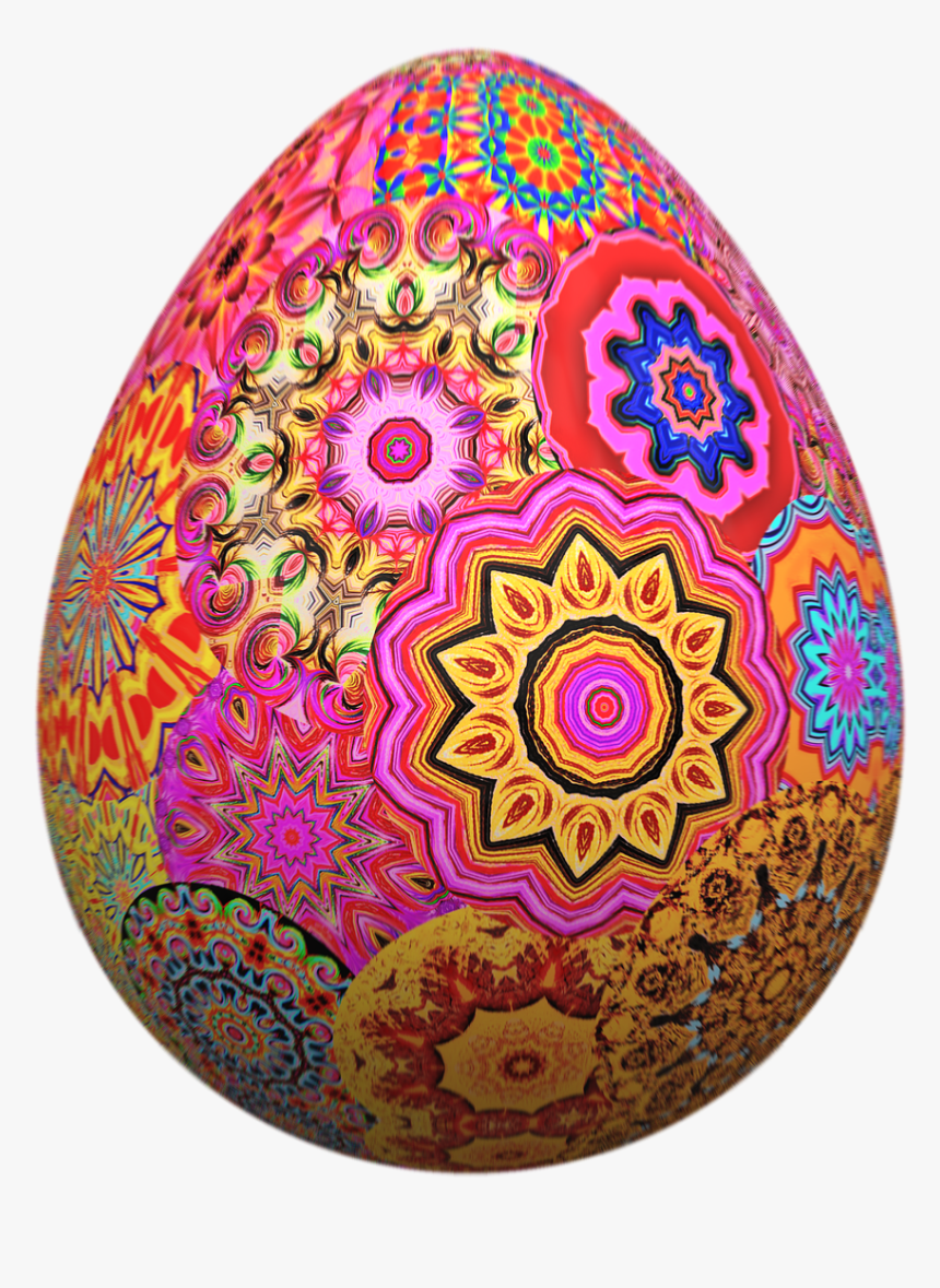 Easter Egg Colorful Mandala Free Picture - Locanda Severino Caggiano Menu, HD Png Download