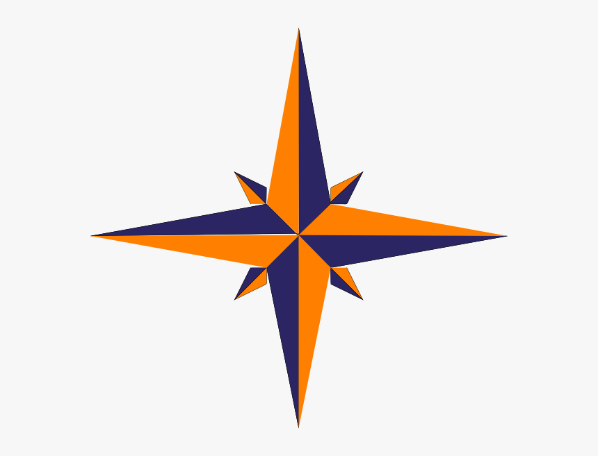 Compass Rose Variation Svg Clip Arts Download - Blue Gold Compass Png, Transparent Png