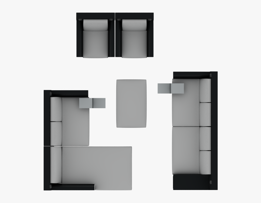 Sofa Top View Png, Transparent Png