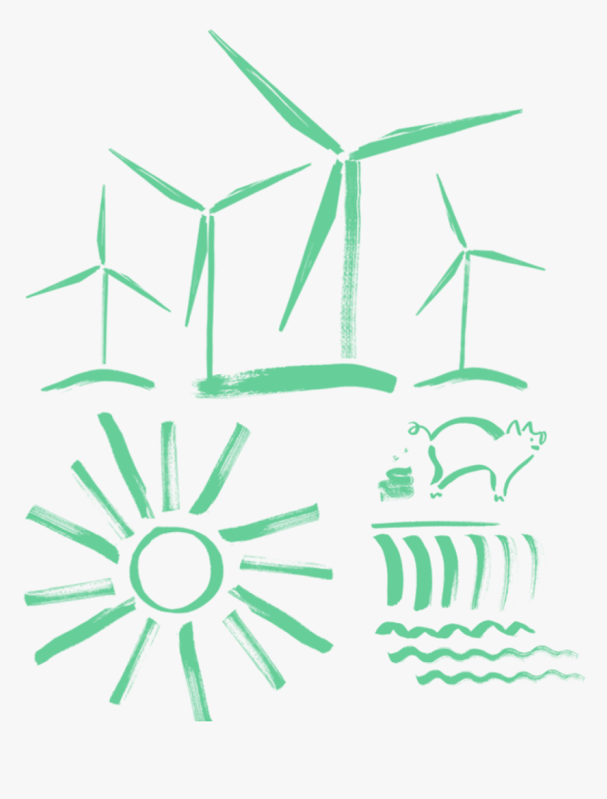 Generating Our Electricity - Wind Turbine, HD Png Download