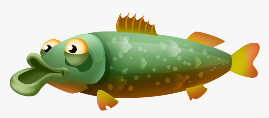 Fish - Clipart Pike Pics Cartoon, HD Png Download