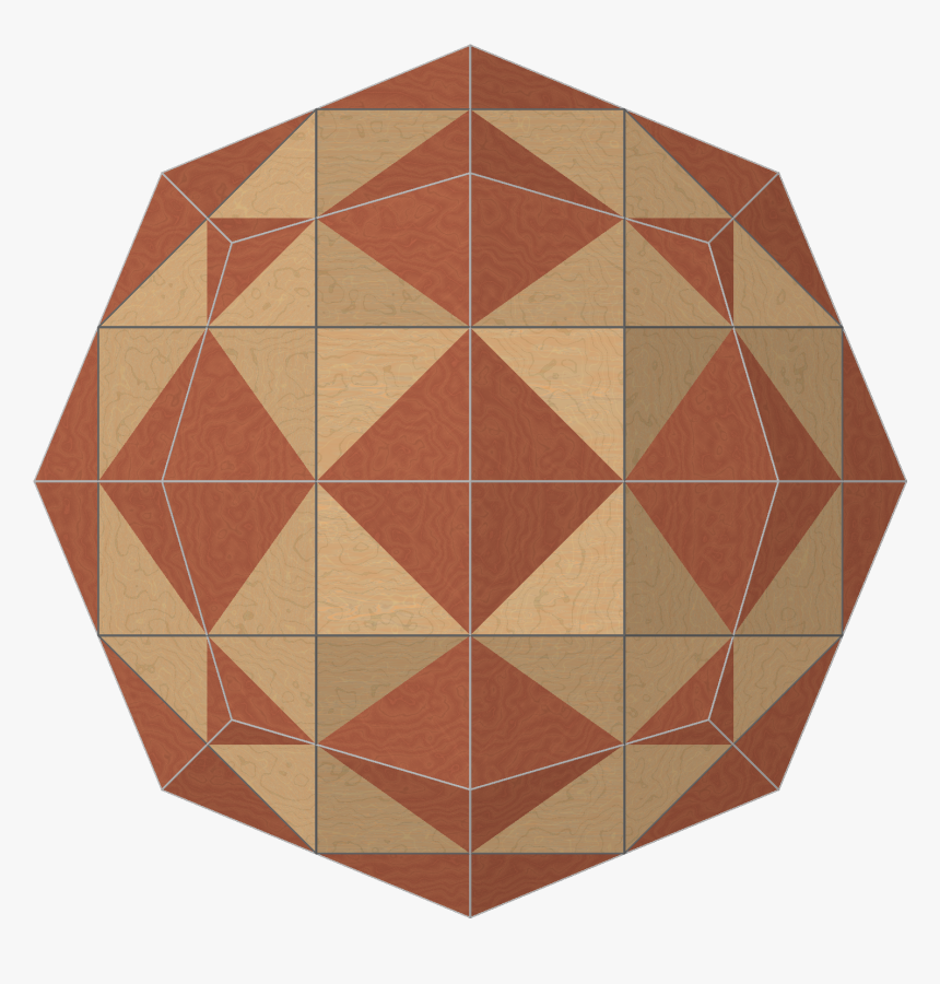 Dual Compound Small Rhombi 6 8 From 4 Fold, HD Png Download