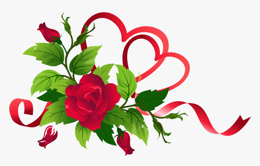 Hearts And Roses Png Clipart , Png Download - Hearts And Roses Clipart, Transparent Png