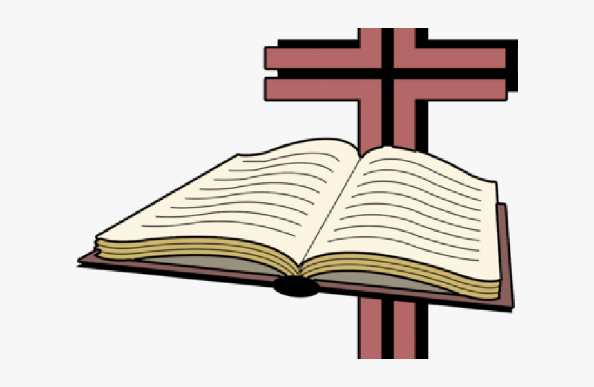 Clip Art Png Free Huge - Open Bible With Cross Clipart, Transparent Png