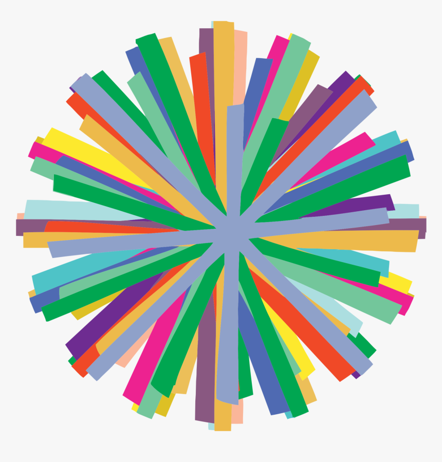 Construction Paper,line,material - Colorful Bursting Clipart, HD Png Download