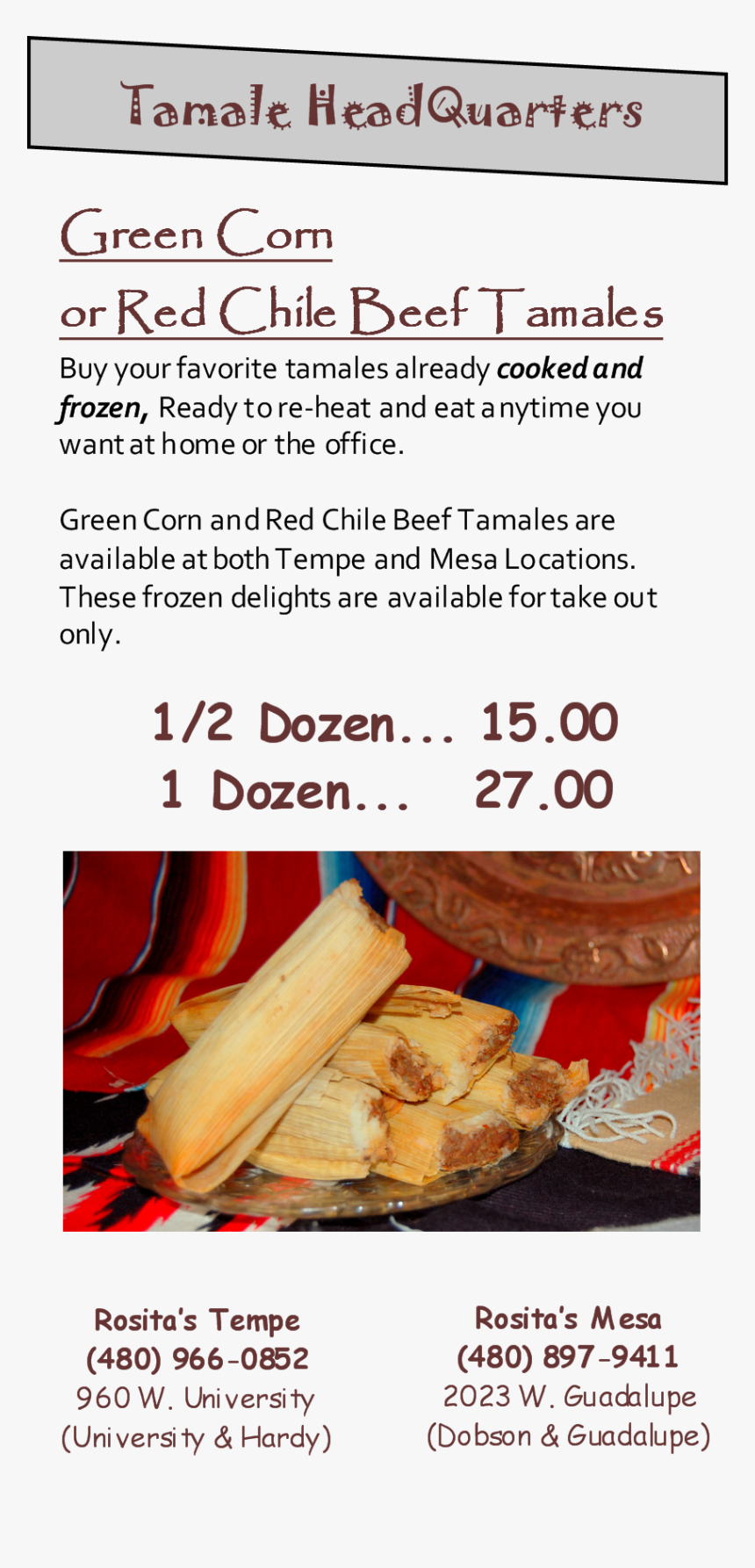Print Your Holiday Tamale Order Form Here - Blooming Buds Play School, HD Png Download