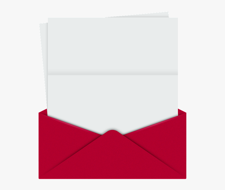 Constructionpaper Envelope With Paper Png, Transparent Png