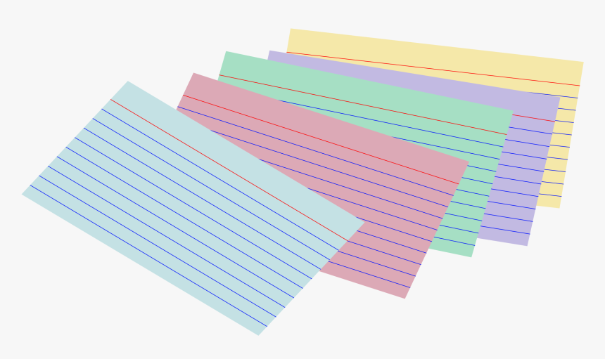 Stack Of Index Cards, HD Png Download