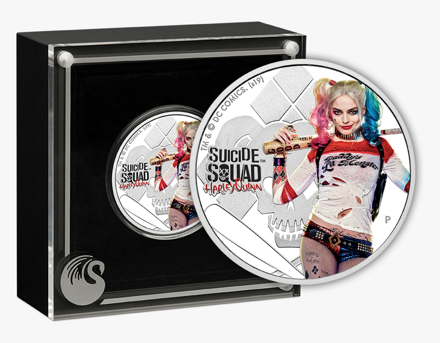 2019 Harley Quinn 1oz Silver Proof Coin Product Photo - Harley Quinn Coin, HD Png Download