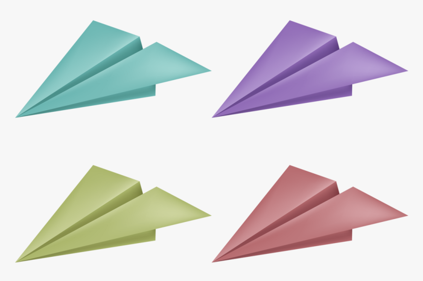 Airplane Plane Color Transprent Png - Origami, Transparent Png