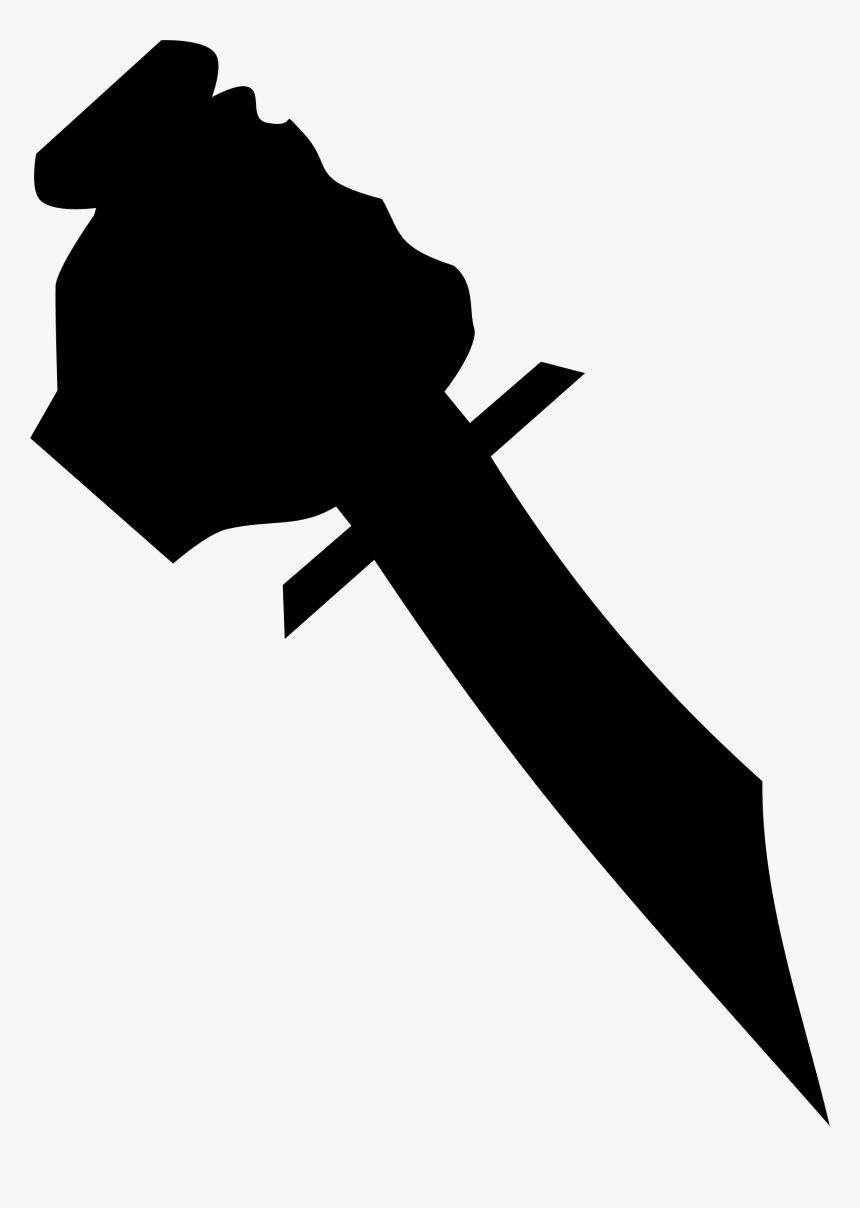 Silhouette Knife Stabbing Logo - Knife Silhouette Png, Transparent Png