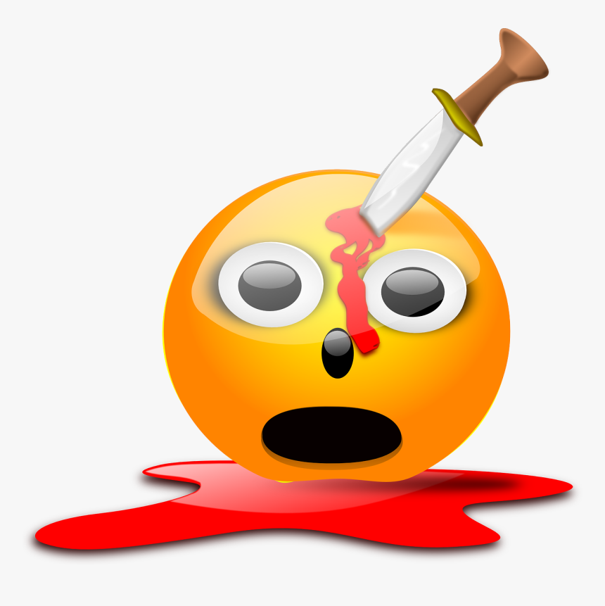 Knife Smiley Png, Transparent Png