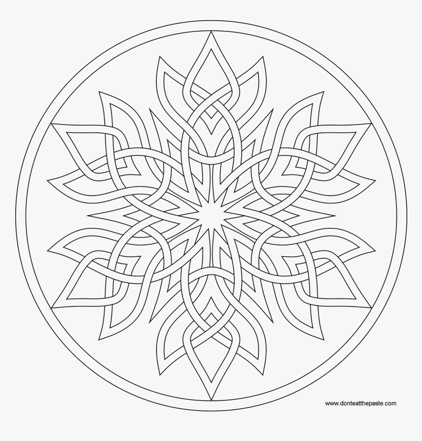 Mandala For Coloring Png, Transparent Png