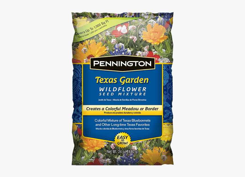 Pennington Texas Garden Wildflower Mix - Tx Wildflower Seed Mix, HD Png Download