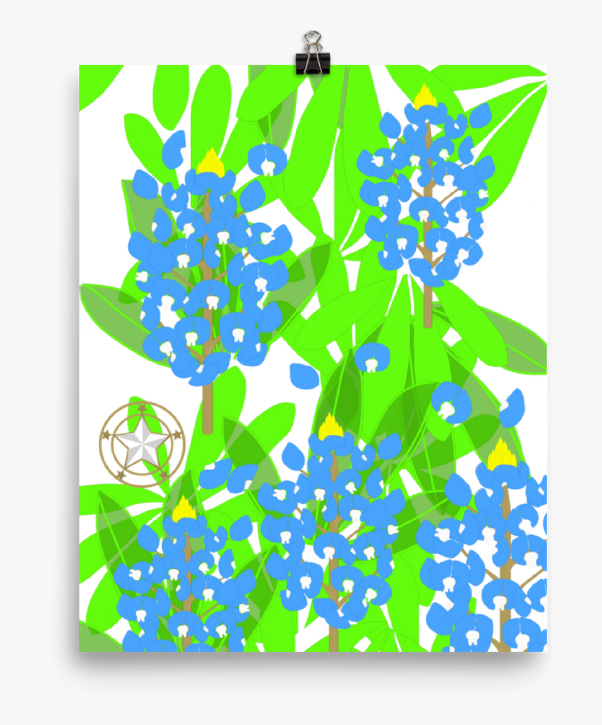 Flowers Clipart Bluebonnet - Illustration, HD Png Download