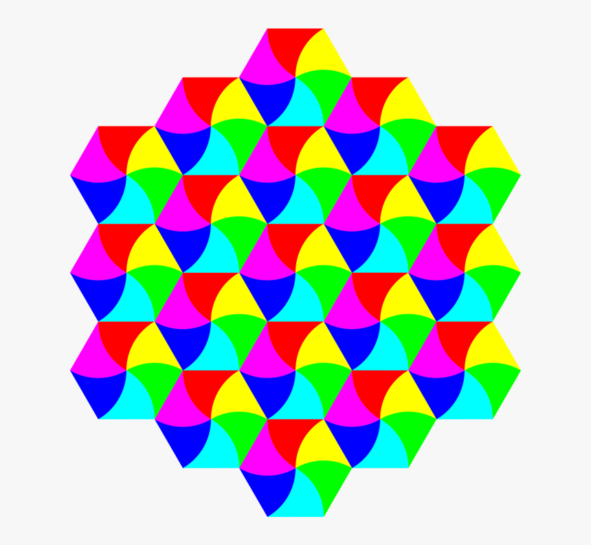 Construction Paper,triangle,symmetry - Tessellating Shapes, HD Png Download