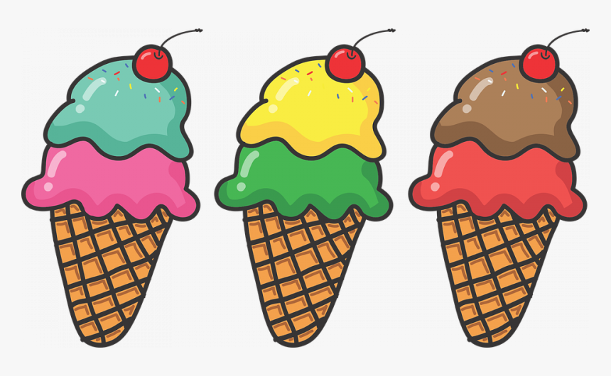 Ice Cream Social - Ice Cream Cones Clipart, HD Png Download