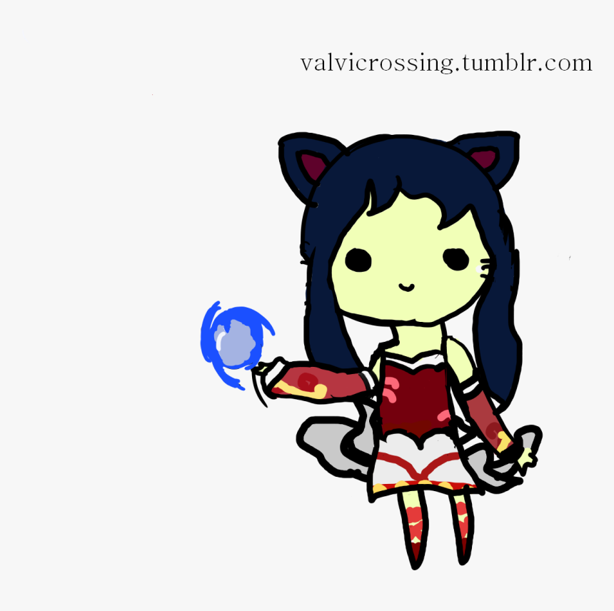Ahri Drawing - Cartoon, HD Png Download