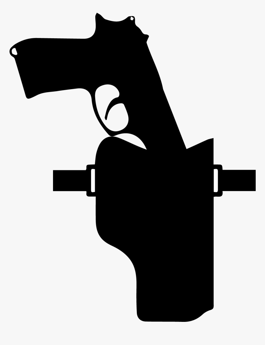 Cowboy Clipart Holster - Firearm, HD Png Download