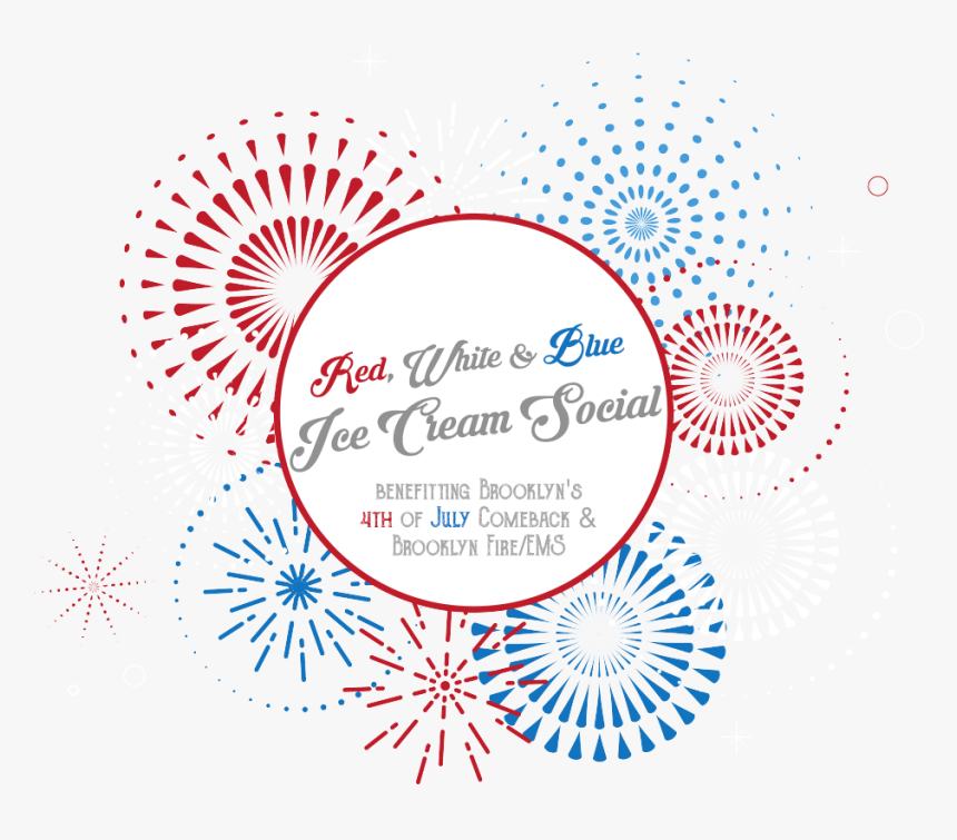 Red, White & Blue Ice Cream Social - Circle, HD Png Download