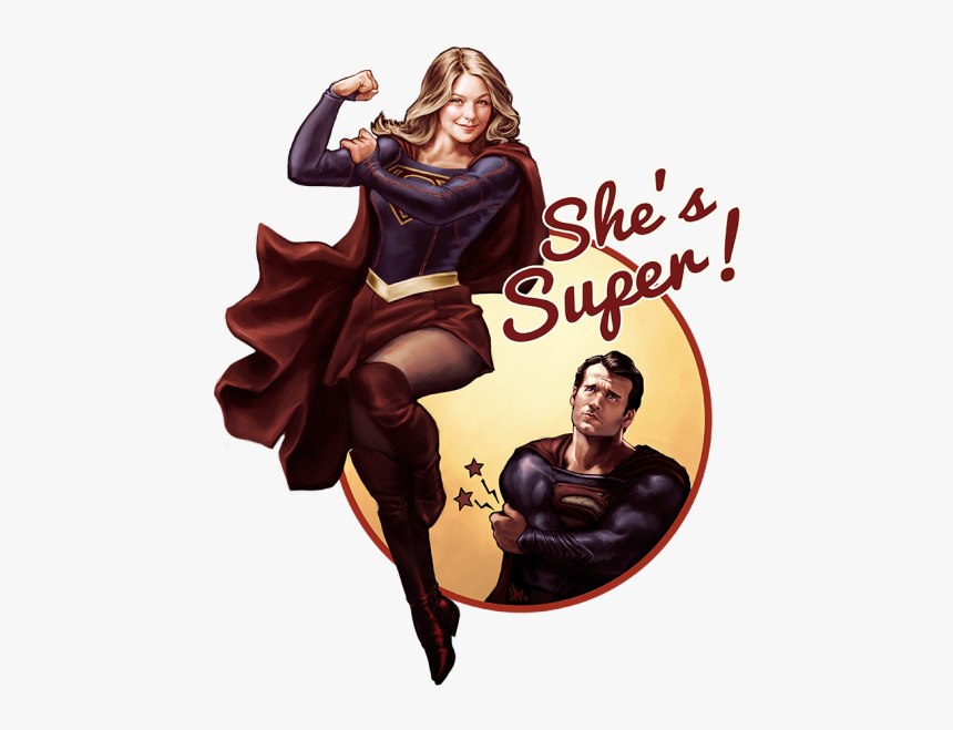 Superman And Supergirl Png, Transparent Png