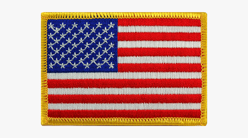 American Flag Patch Gold - American Flag Patch, HD Png Download