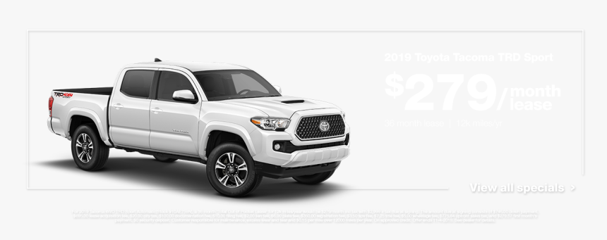 Transparent Graphic With A White Toyota Tacoma And - 2015 Holden Colorado Dual Cab, HD Png Download