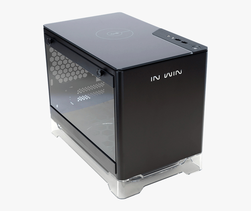 A1 Tempered Glass, 600w Psu, Mini-itx, Black, Mini - Mini Itx Case, HD Png Download