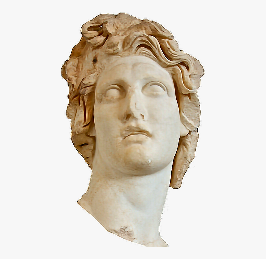 #aesthetic #vaporwave #roman - Vaporwave Greek Statue Png, Transparent Png