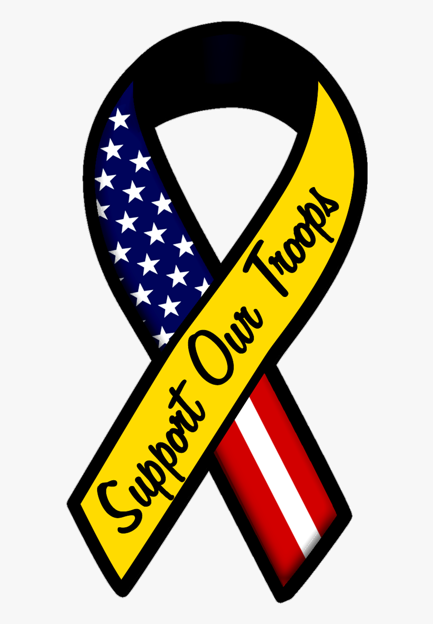 Jpg Black And White Download No In Home Clipground - Support Our Troops Clipart, HD Png Download