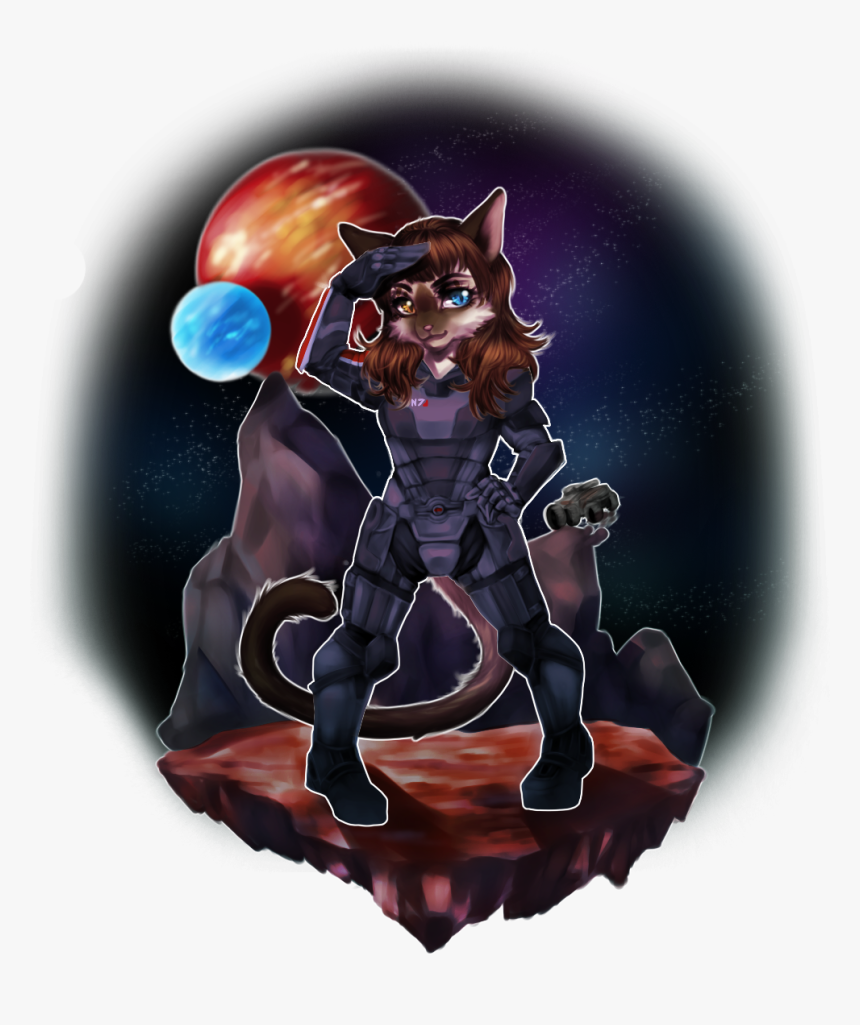 Commander Chanel Shepard - Cartoon, HD Png Download