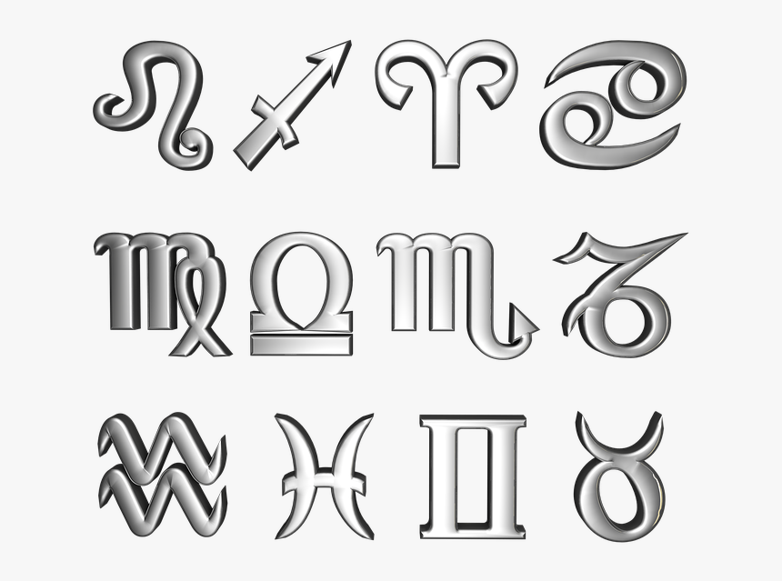 Scconstellation Constellation Sign Aries Taurus Calligraphy - Zodiako Zenklai, HD Png Download