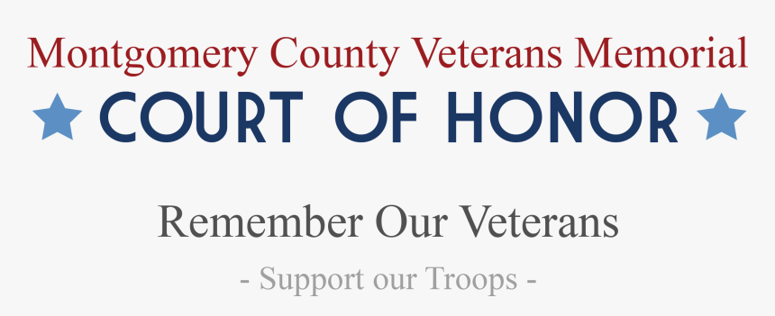 Montgomery County Veterans Memorial Court Of Honor - Printing, HD Png Download
