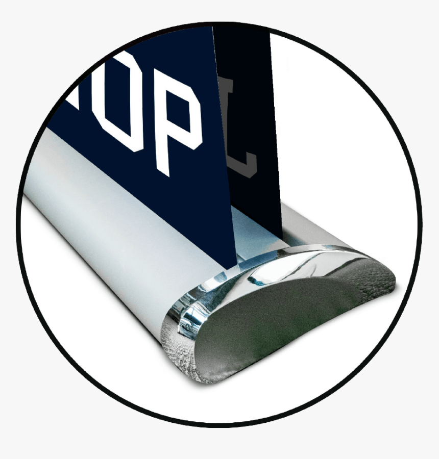 Circle Magnified View Of Deluxe Retractable Banner - Horizon Observatory, HD Png Download