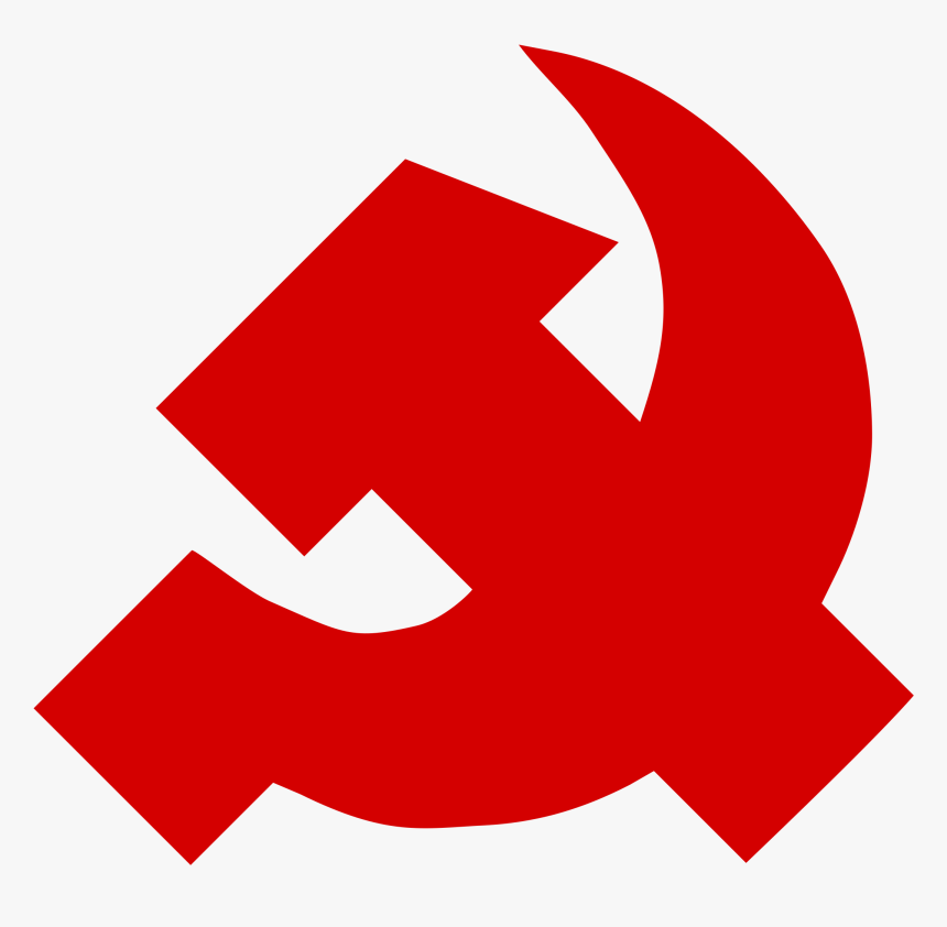 Angle,area,symbol - Cartoon Hammer And Sickle, HD Png Download