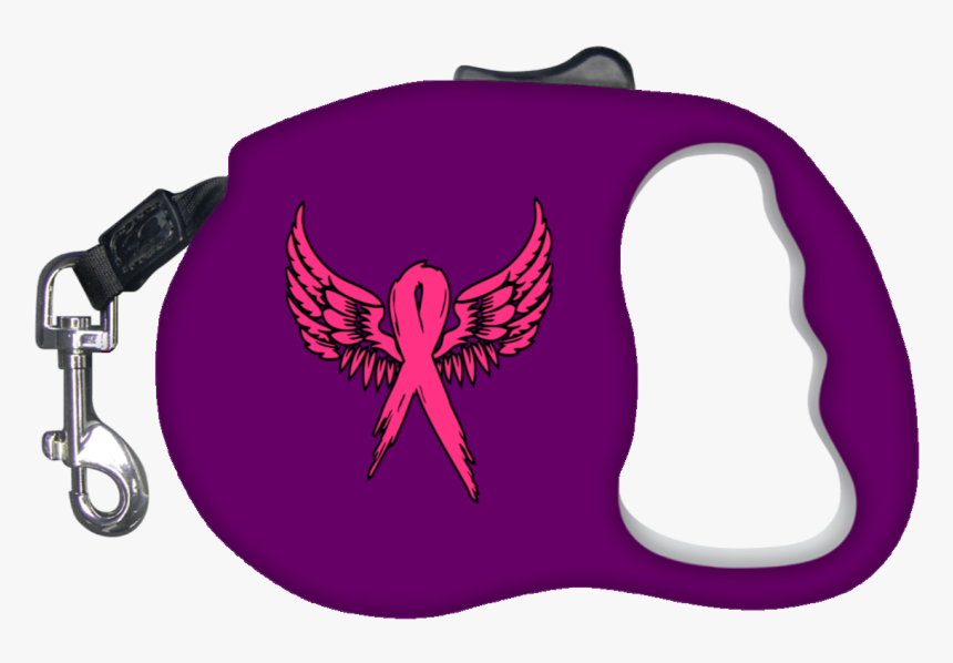 Breast Cancer Awareness Angel Wings Retractable Dog, HD Png Download