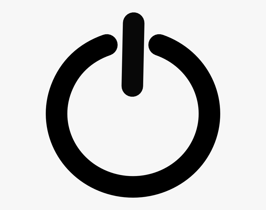 Black Power Button Svg Clip Arts, HD Png Download