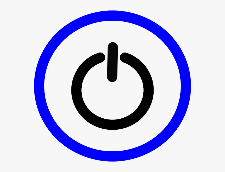 Blue And Black Power Svg Clip Arts, HD Png Download