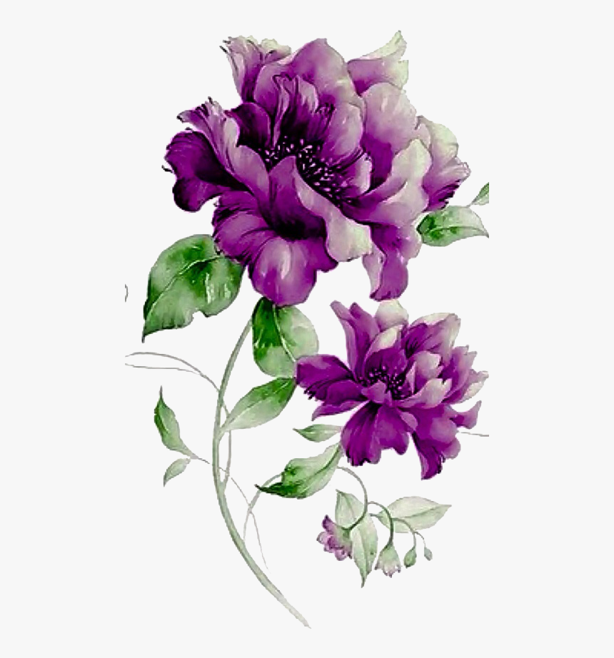 Purple Flowers Png Photo, Transparent Png