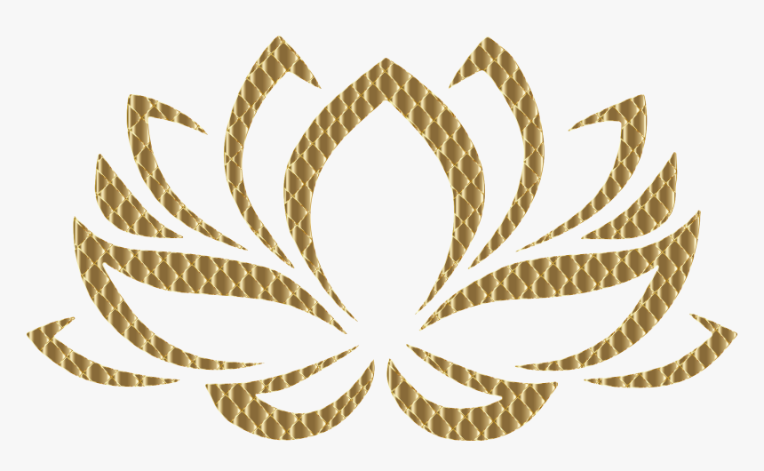 Golden Lotus Flower 4 No Background Clip Arts, HD Png Download