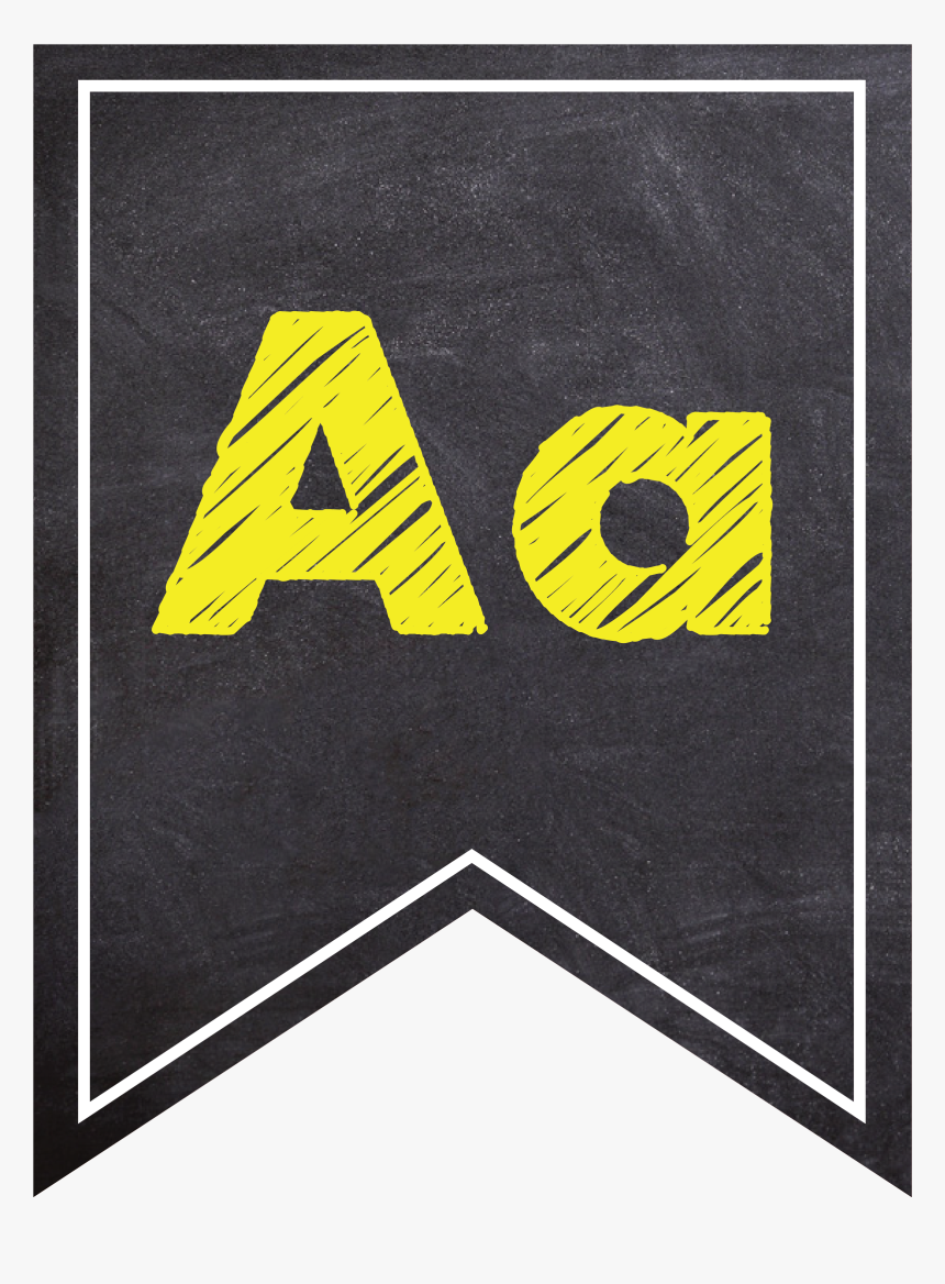 Chalkboard Letters Numbers Banner Neon, HD Png Download