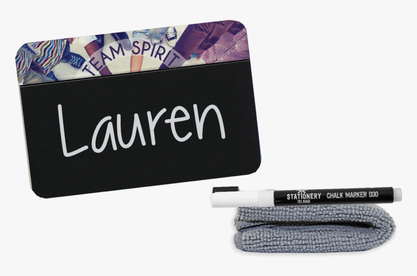 Chalkboard Name Badges, 75 X 50 Mm, Custom Imprint, HD Png Download